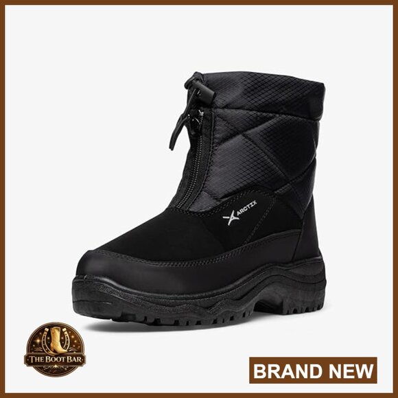 Mid-Calf Snow Boots Waterproof Insulated Winter Platform Heel